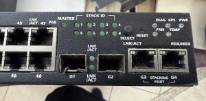 Dell PowerConnect 3548P Front right detail