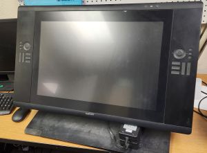 Photo of a large Wacom drawing tablet