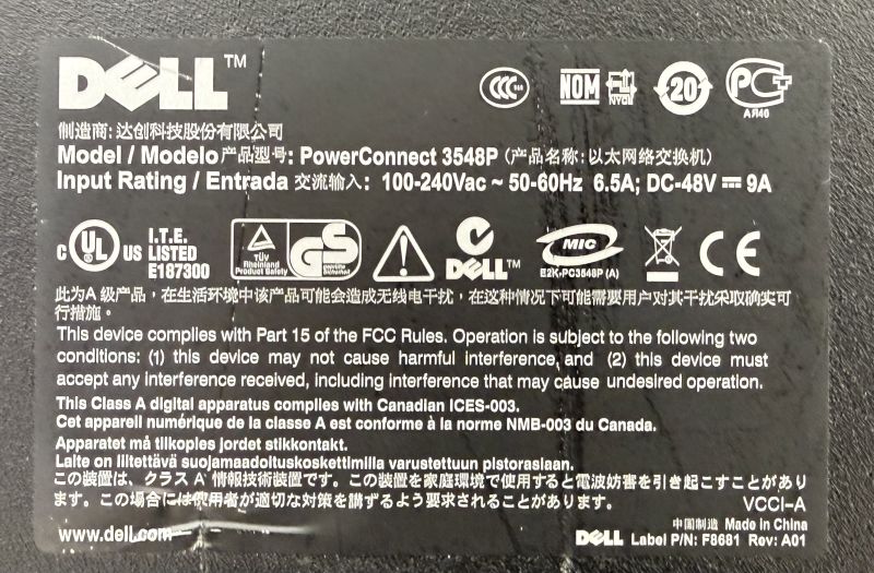 File:Dell PowerConnect 3548P Sticker.jpg